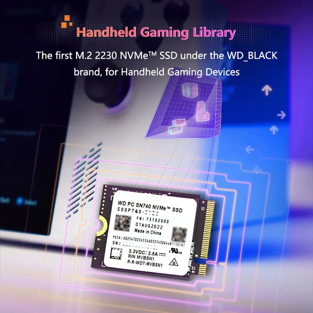 1tb/2tb M.2 Gen4 Pcie 4.0 X4 Nvme Ssd for Steam Deck/surface Prox