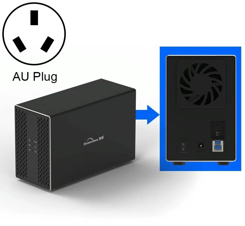 2 Bay 3.5 Raid Hdd External Enclosure