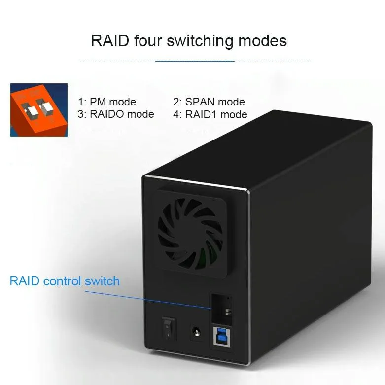 2 Bay 3.5 Raid Hdd External Enclosure