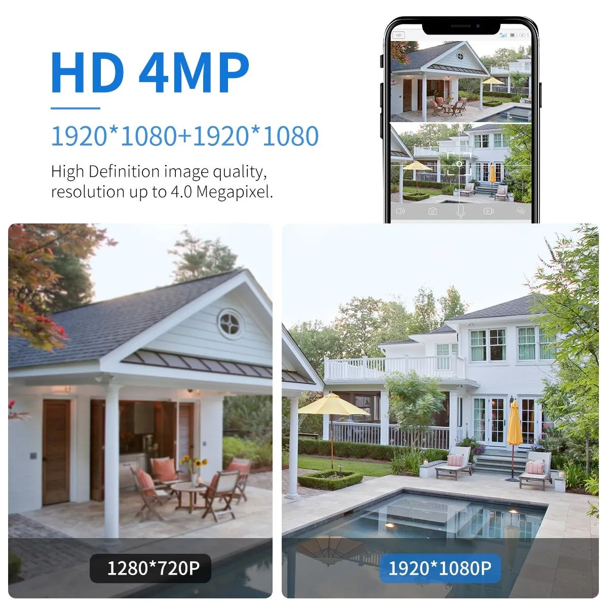 2MP Solar Wifi Camera | Two-Way Voice | Alarm Recording | Black Binocular