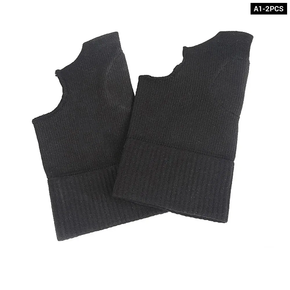 2pcs/pair Sports Hand Wrist Thumb Compression Gloves for Sprain Relief, Arthritis, Tenosynovitis