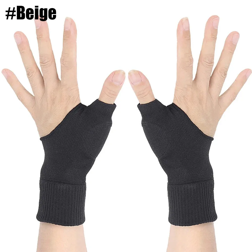 2pcs/pair Sports Hand Wrist Thumb Compression Gloves for Sprain Relief, Arthritis, Tenosynovitis