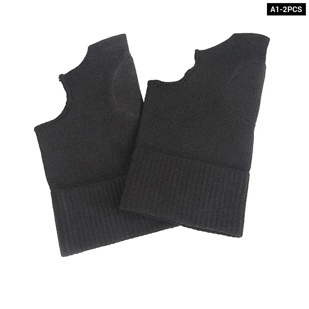 2pcs/pair Sports Hand Wrist Thumb Compression Gloves for Sprain Relief, Arthritis, Tenosynovitis