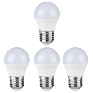 4 x  E27 LED 4.5W Non-Dimmable Lamp/Bulb (40W Equivalent)