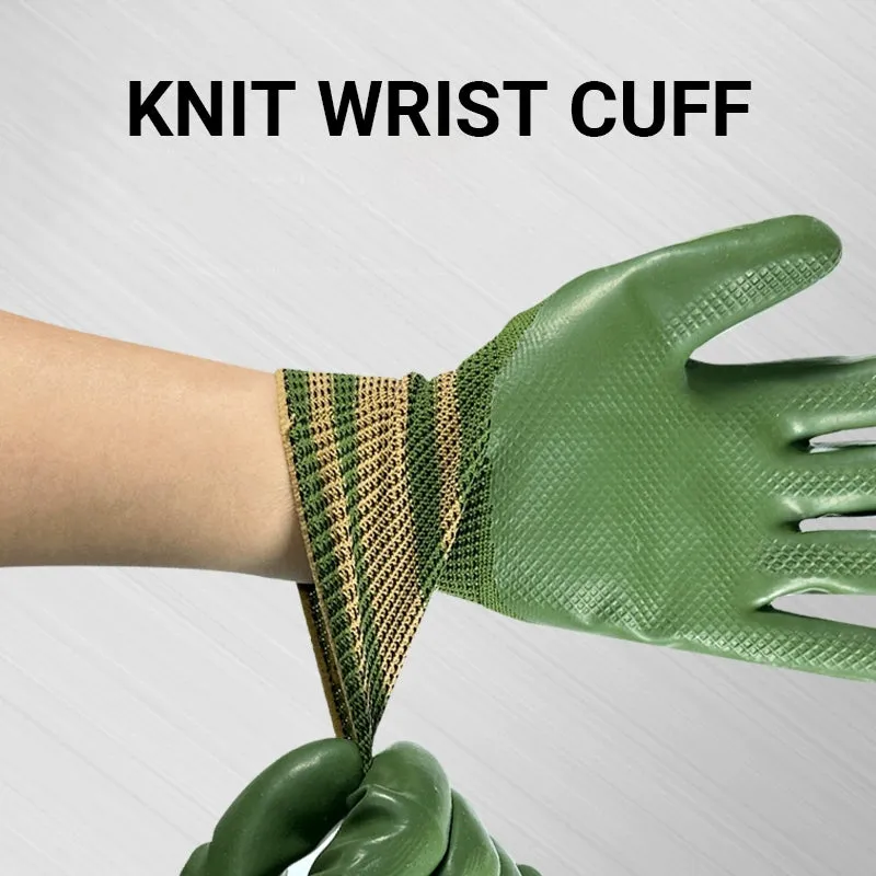  49% OFF Rubber Coated Work Gloves with Knit Wrist Cuff