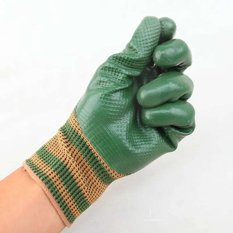  49% OFF Rubber Coated Work Gloves with Knit Wrist Cuff