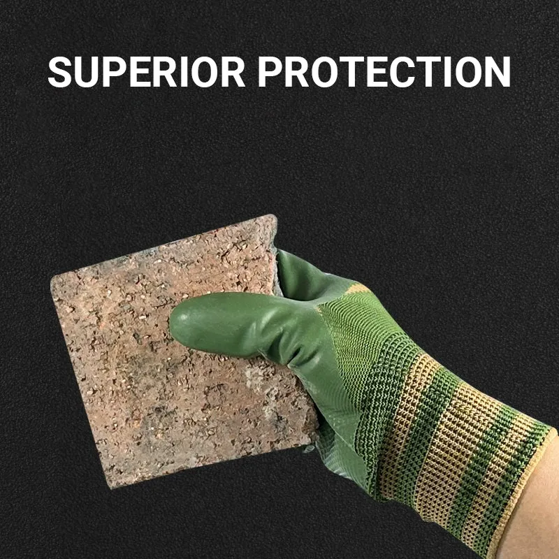  49% OFF Rubber Coated Work Gloves with Knit Wrist Cuff