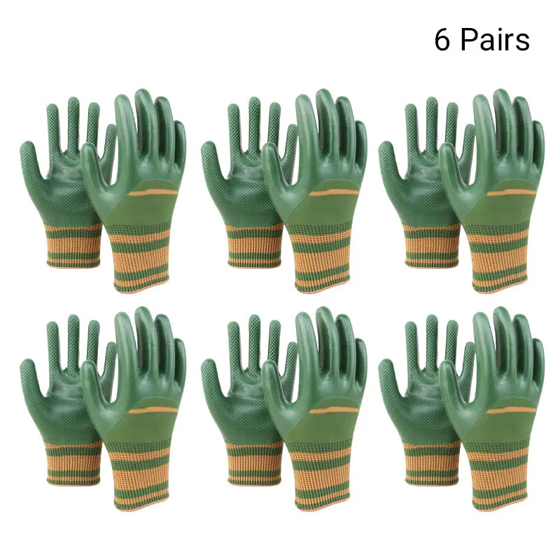  49% OFF Rubber Coated Work Gloves with Knit Wrist Cuff