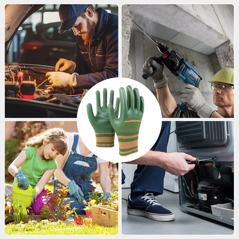  49% OFF Rubber Coated Work Gloves with Knit Wrist Cuff