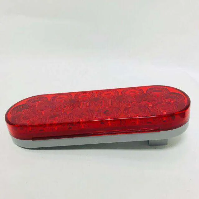 6" Oval S/T/T Red LED Stop, Turn & Tail Lamps | LED60R