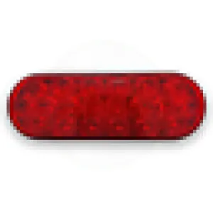 6" Oval S/T/T Red LED Stop, Turn & Tail Lamps | LED60R