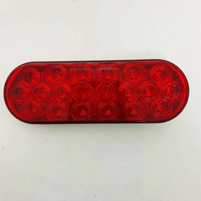 6" Oval S/T/T Red LED Stop, Turn & Tail Lamps | LED60R