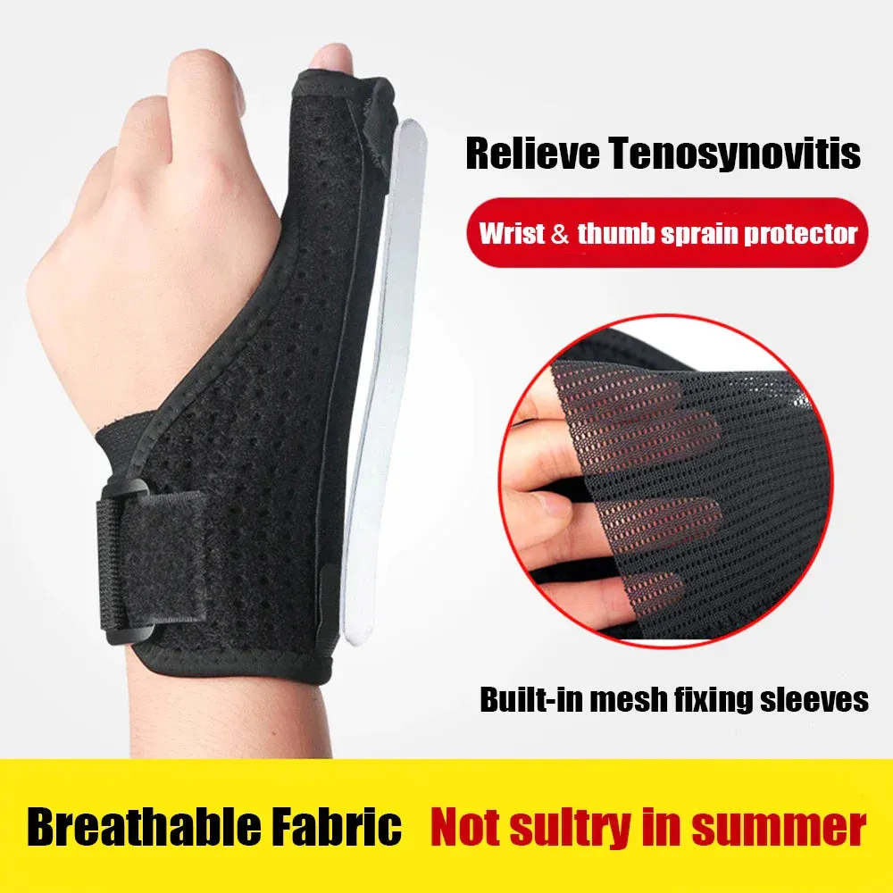 Adjustable Breathable Thumb Brace Gloves with Steel Bar for Tenosynovitis Arthritis