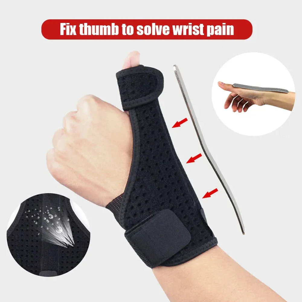 Adjustable Breathable Thumb Brace Gloves with Steel Bar for Tenosynovitis Arthritis