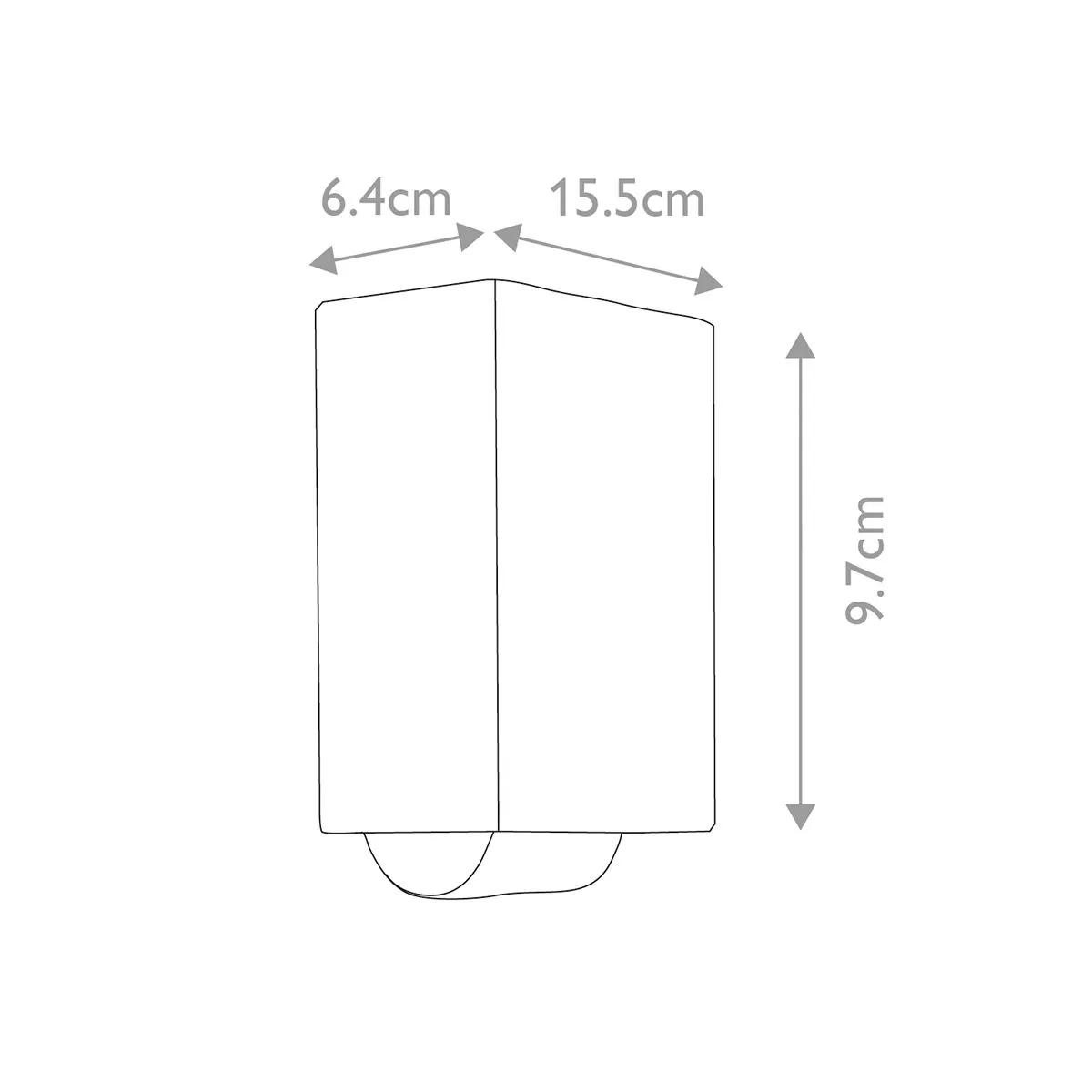 Agner 2/4Lt Up/Down Wall Light - Graphite Integrated LED IP54