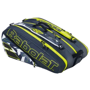 Babolat RH12 Pure Aero Grey Yellow White Tennis Bag