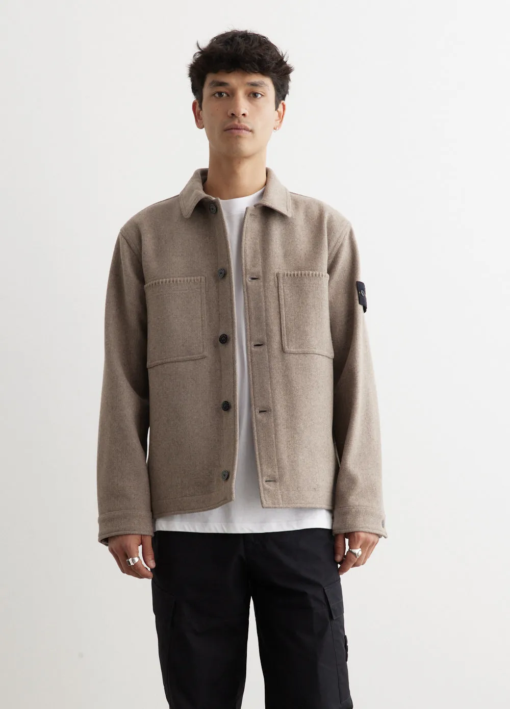Blanket Stitch Wool Jacket