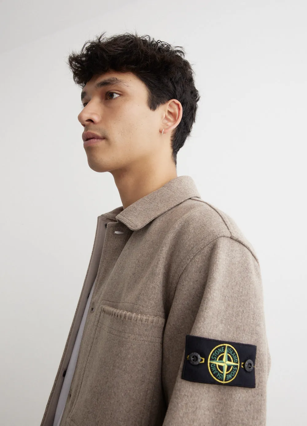 Blanket Stitch Wool Jacket