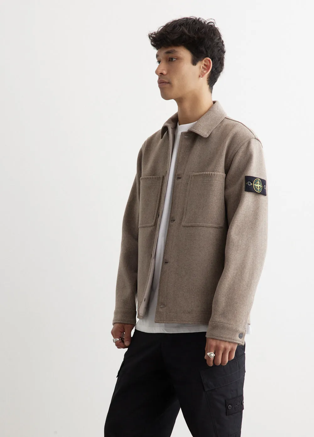 Blanket Stitch Wool Jacket