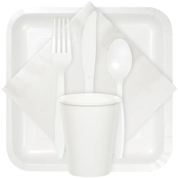 Bulk White Value Friendly Assorted Plastic Cutlery (216 per Case)