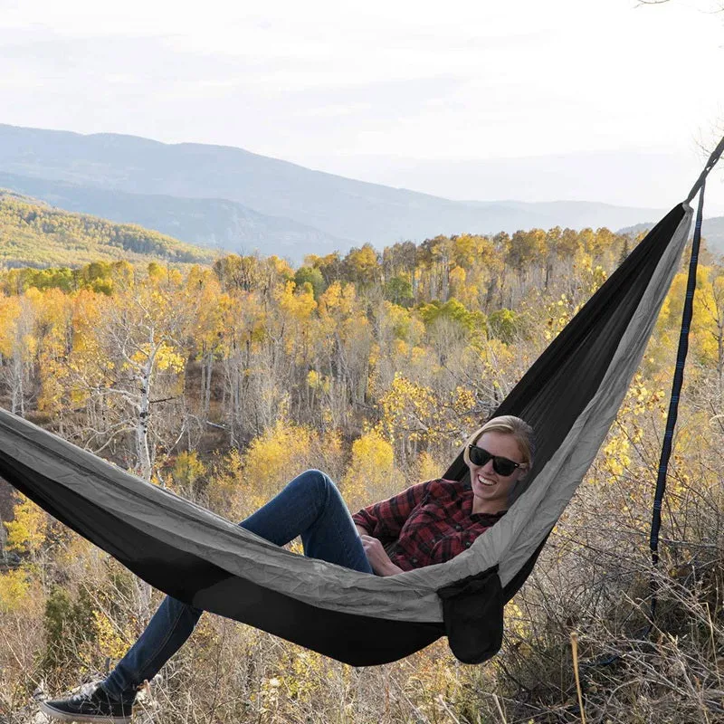 Camping Hammock Double Single Lightweight Hammock with Hanging Ropes for Backpacking Hiking Travel Beach Garden