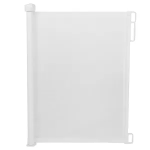 Child Safety Gate Retractable Baby Gate 34.4" Tall, Extends to 59" Wide, White