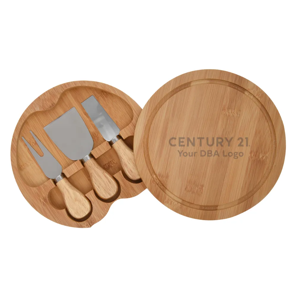 DBA 3-PIECE BAMBOO CHEESE SERVER KIT