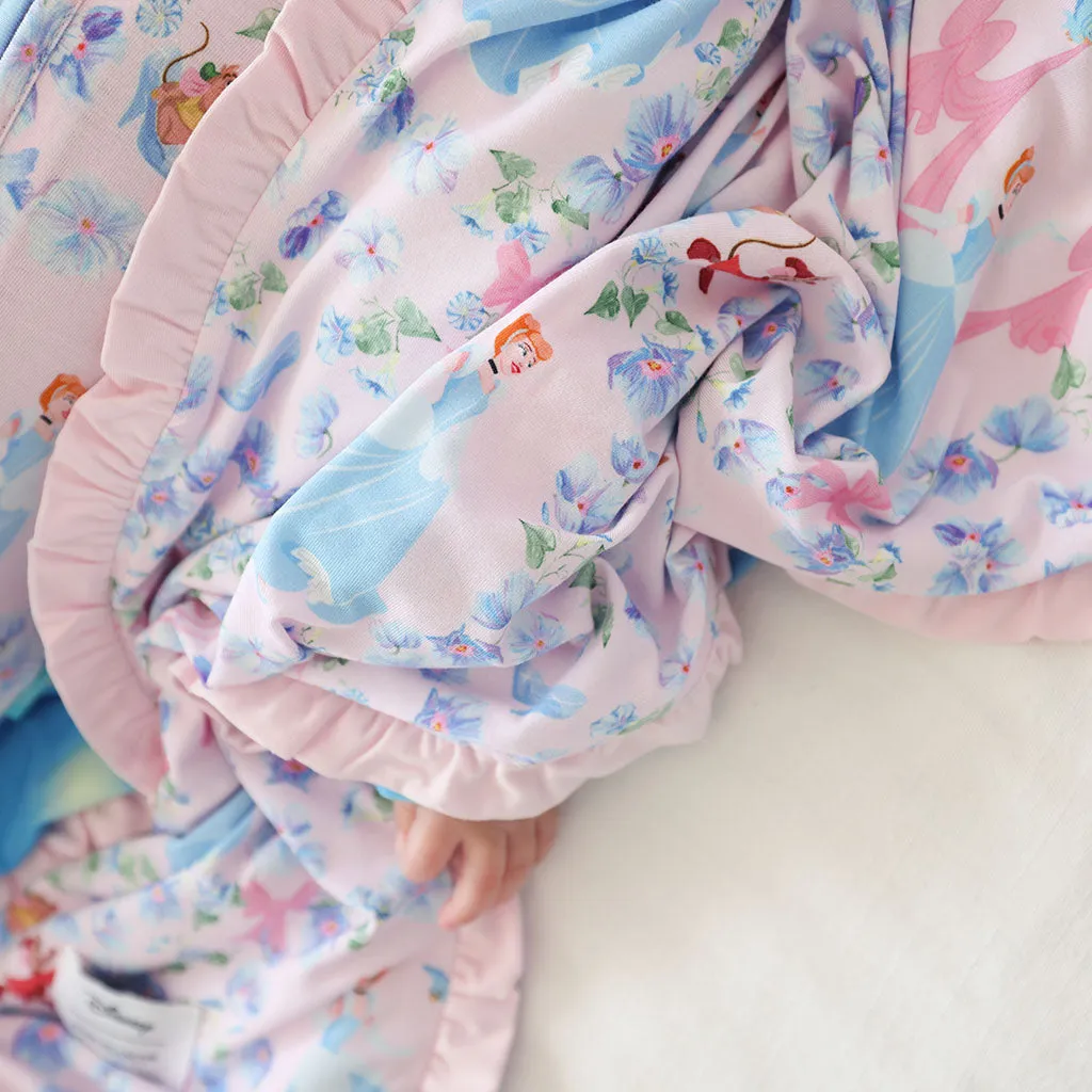 Disney Princess Cinderella & Cinderella's Castle Ruffled Luxette Patoo Blanket