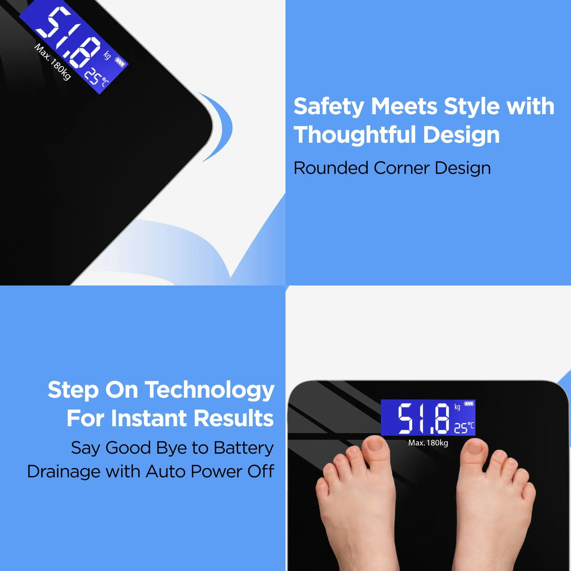 Dr Trust USA Zen Rechargeable Digital Personal Scale Weighing Machine 503