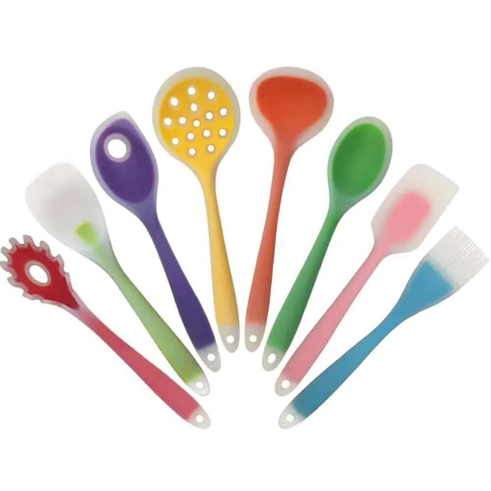 Eco-Friendly Colorful Silicone Kitchen Cooking Utensils