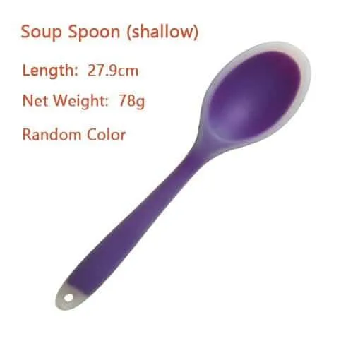 Eco-Friendly Colorful Silicone Kitchen Cooking Utensils