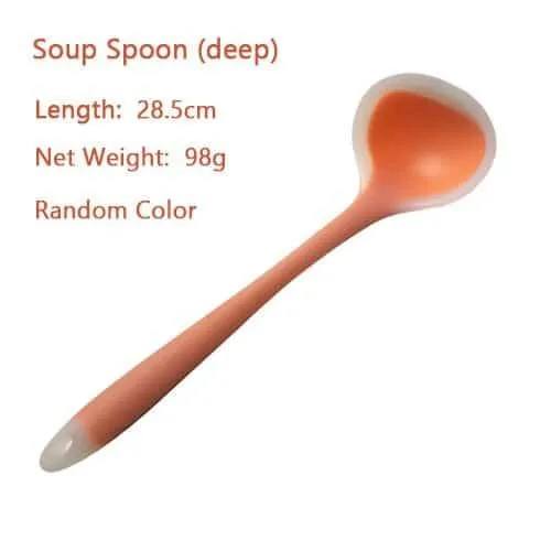 Eco-Friendly Colorful Silicone Kitchen Cooking Utensils