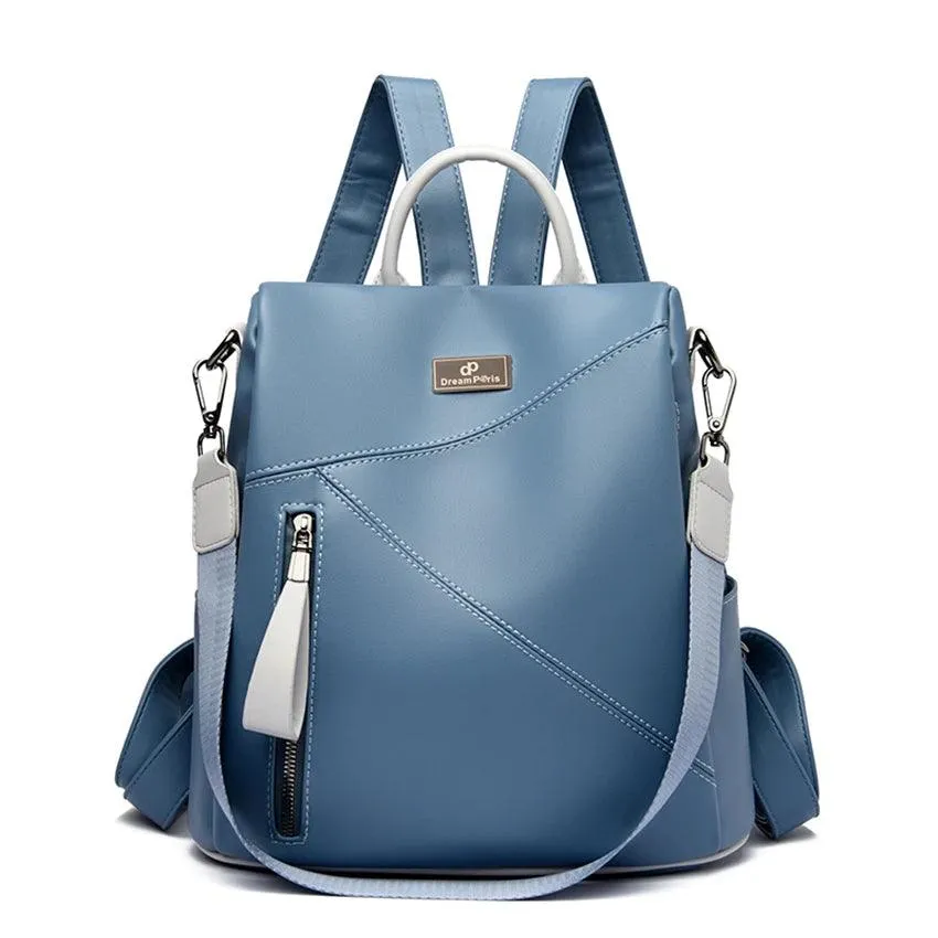 Famous Brand Leather Bagpack for Girls School Bag Fashion Backpack Women Travel Shoulder Bag Designer Daypack Ladies Sac A Dos