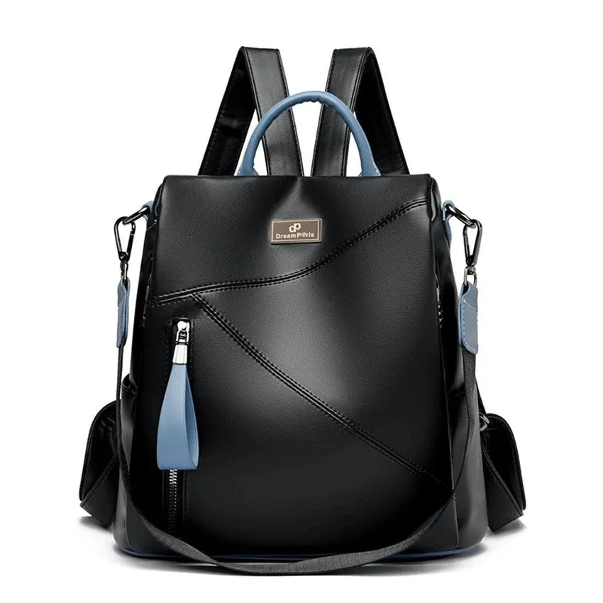 Famous Brand Leather Bagpack for Girls School Bag Fashion Backpack Women Travel Shoulder Bag Designer Daypack Ladies Sac A Dos