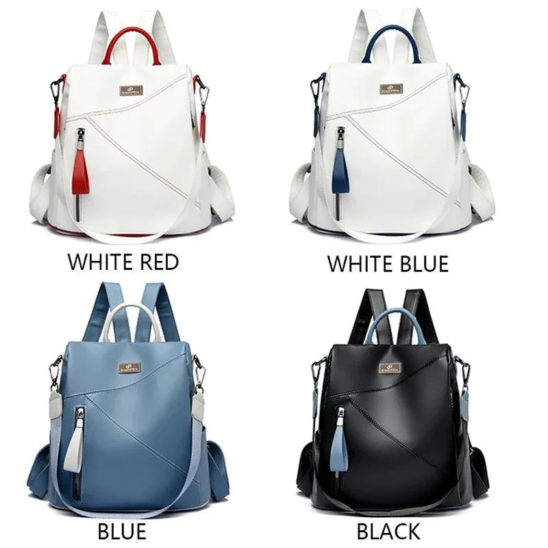 Famous Brand Leather Bagpack for Girls School Bag Fashion Backpack Women Travel Shoulder Bag Designer Daypack Ladies Sac A Dos