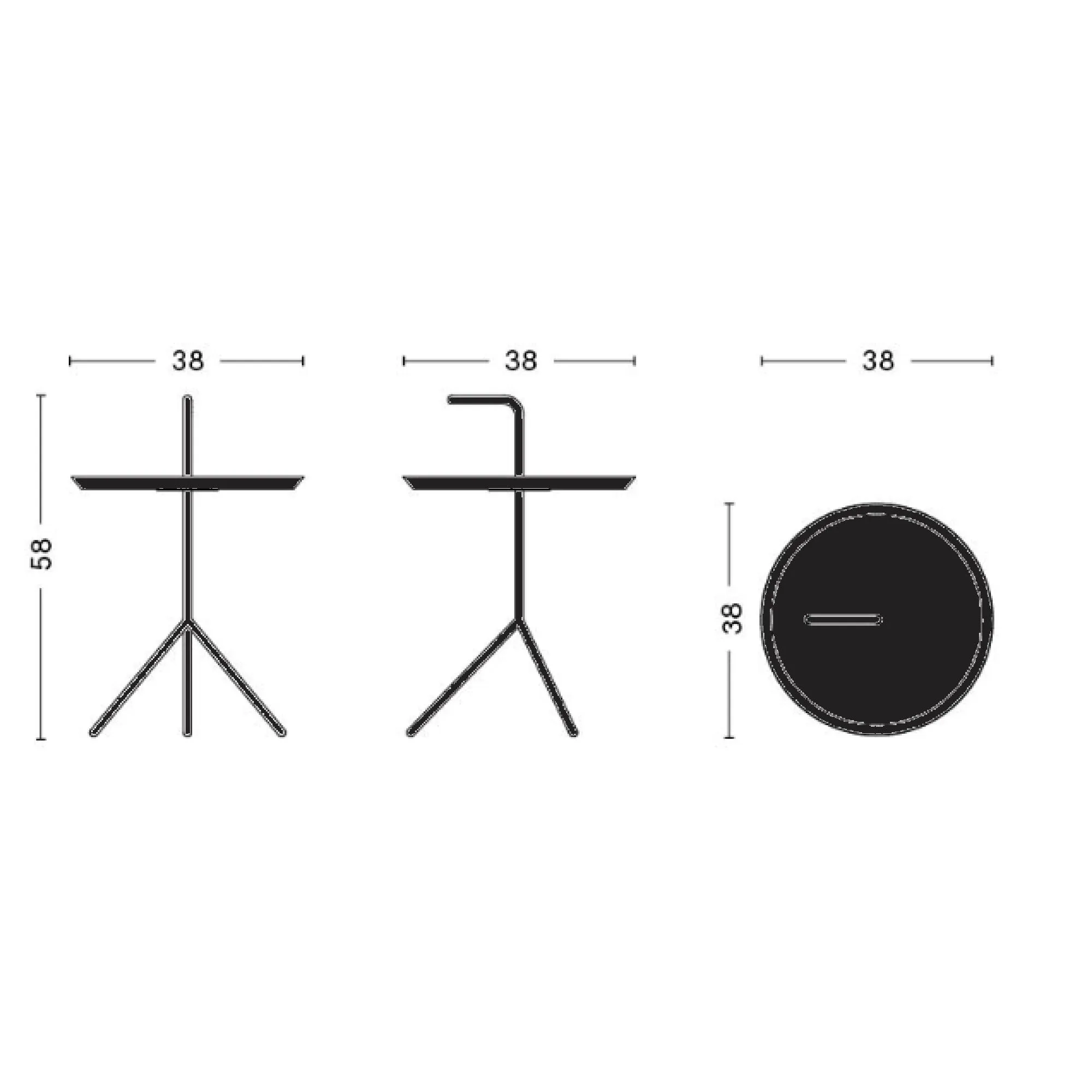 HAY DLM Side Table , Black