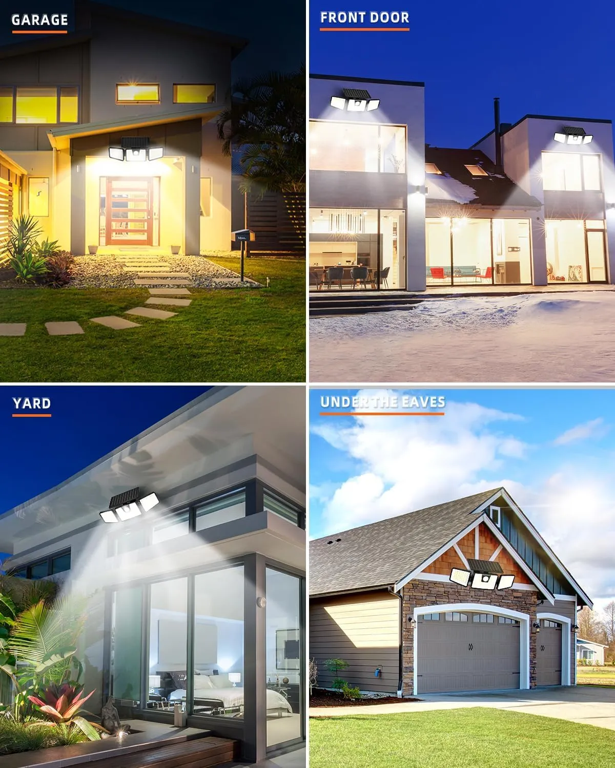 INCX Solar Motion Sensor Security Lights 2 Pack