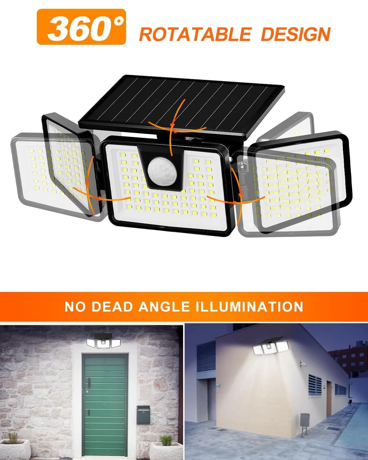 INCX Solar Motion Sensor Security Lights 2 Pack