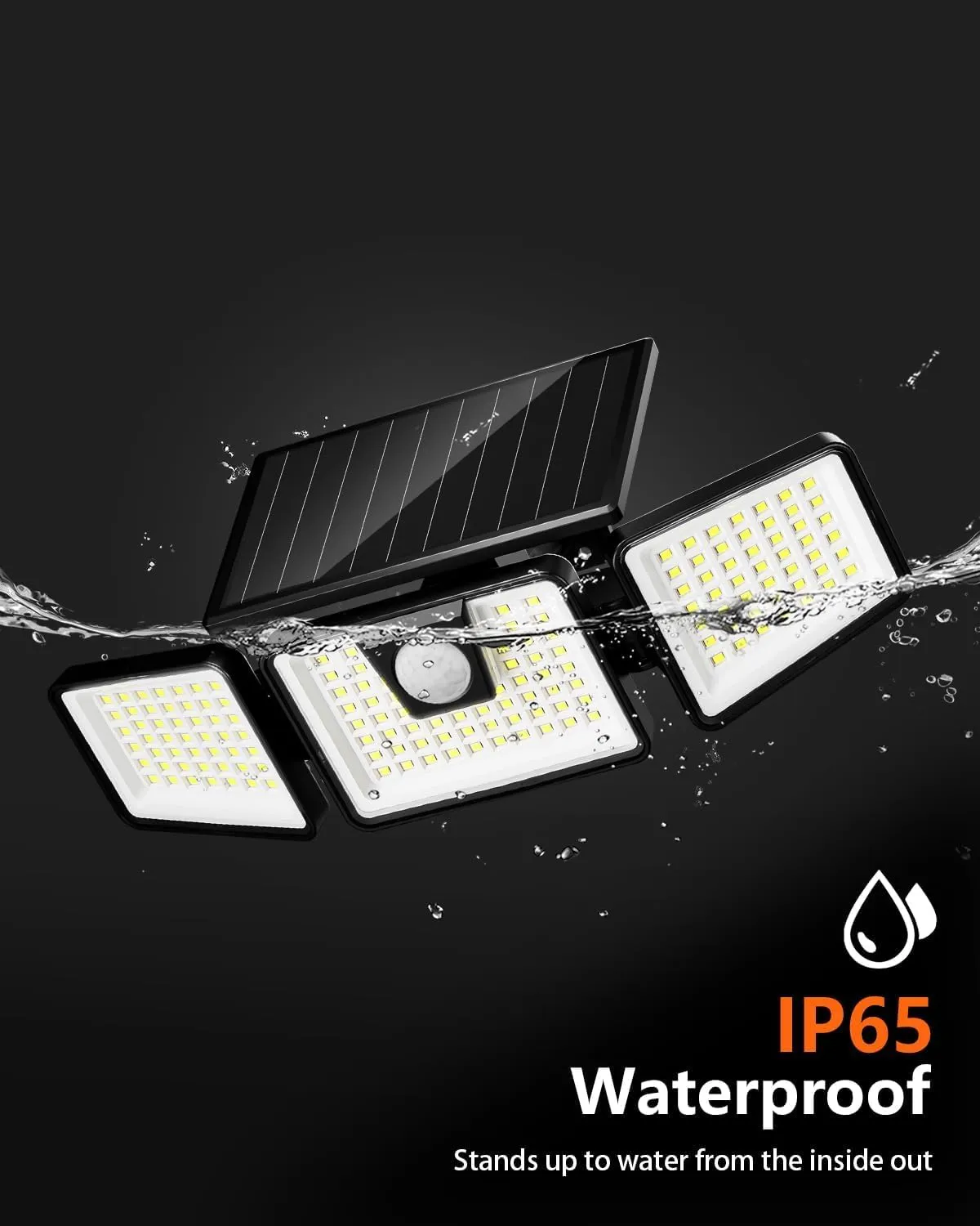 INCX Solar Motion Sensor Security Lights 2 Pack
