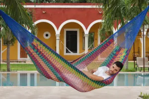 King Size Outdoor Cotton Hammock in Mexicana