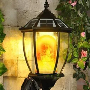 LED Solar Path Torch Light Dancing Flame