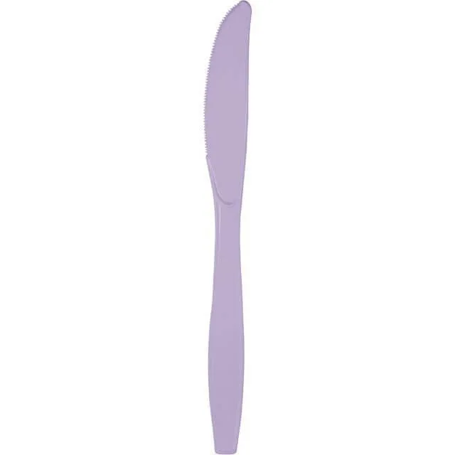 Luscious Lavender Plastic Knives