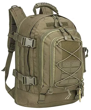 Military Expandable Travel Backpack Tactical Waterproof Work Backpack for Men (o.d.green)