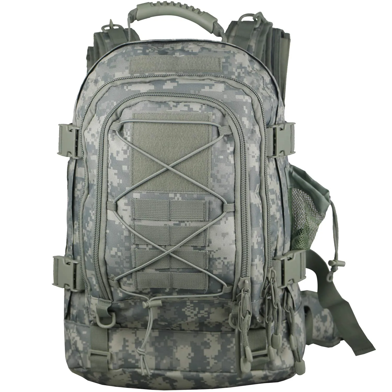 Military Expandable Travel Backpack Tactical Waterproof Work Backpack for Men(ACU)