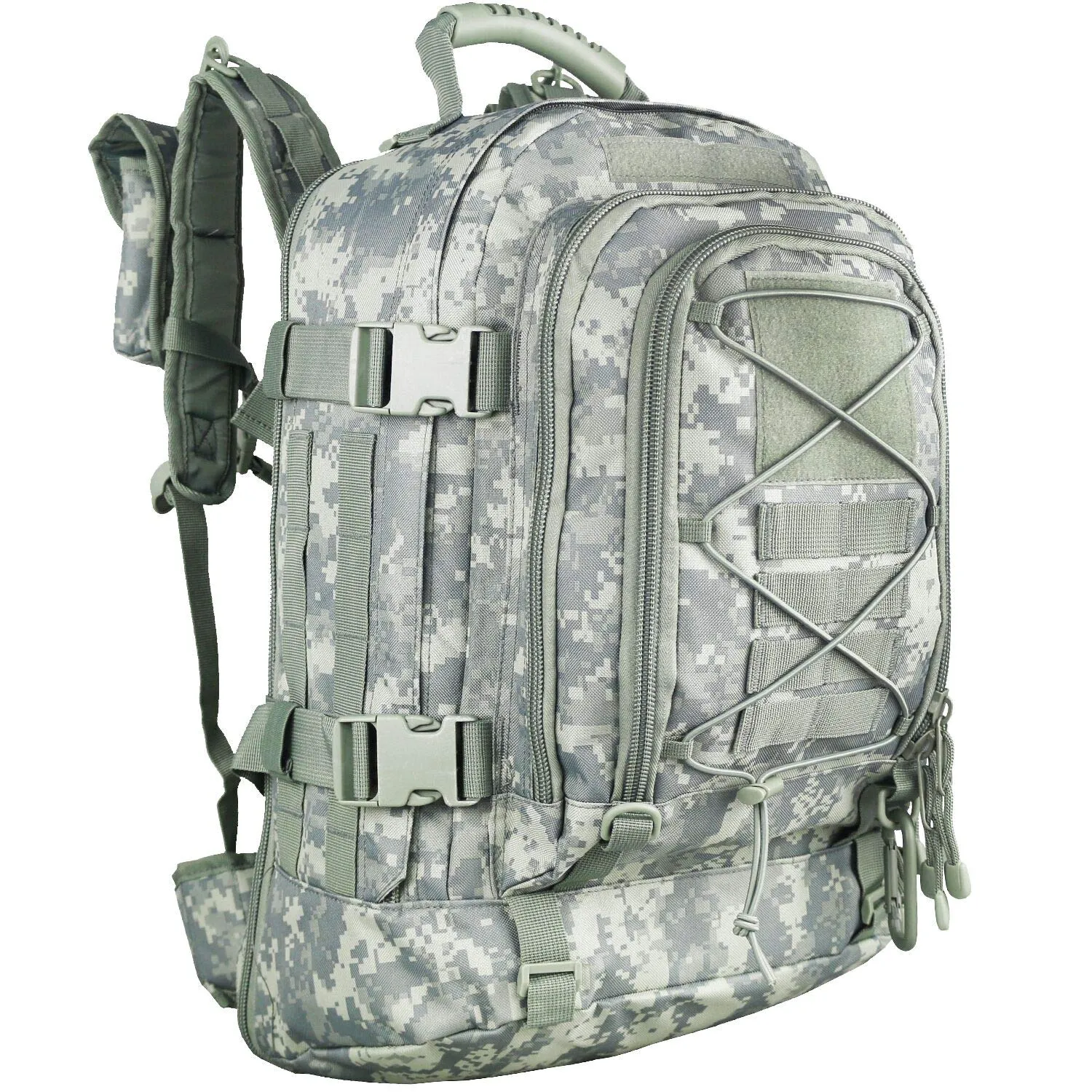 Military Expandable Travel Backpack Tactical Waterproof Work Backpack for Men(ACU)