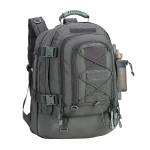 Military Expandable Travel Backpack Tactical Waterproof Work Backpack for Men(GRAY)