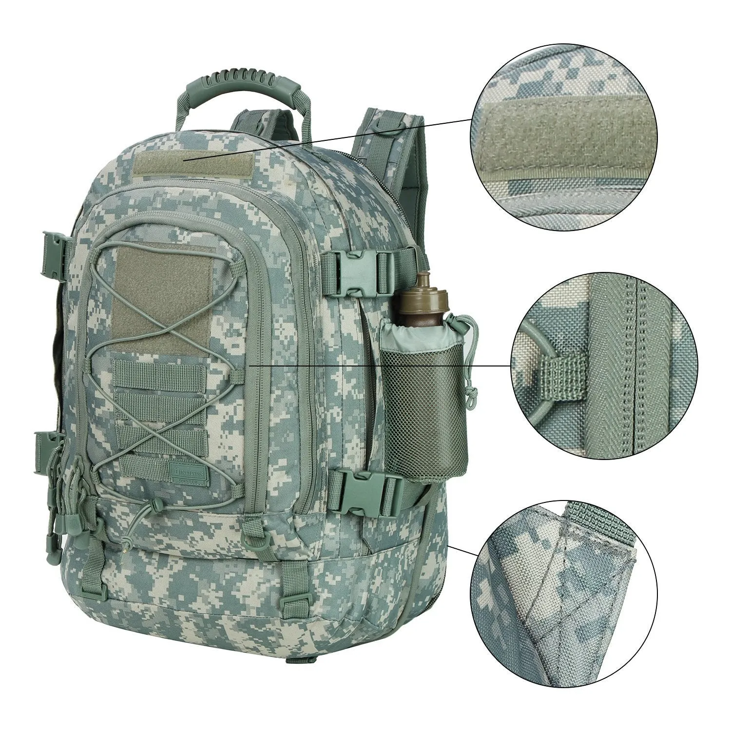 Military Tactical Backpack,Army Molle Assault Rucksack, Travel by ARMYCAMOUSA