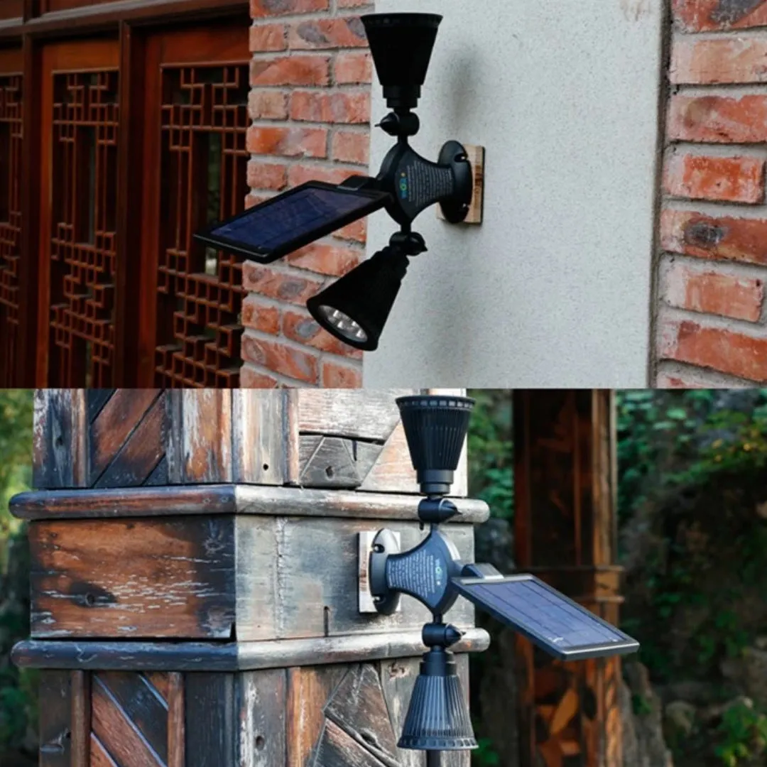 Motion Sensor Solar Light Twin Spotlight | FREE SHIPPING