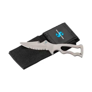Open Box ScubaPro X-Cut Titanium TEK Knife with Nylon Sheath 5 in.