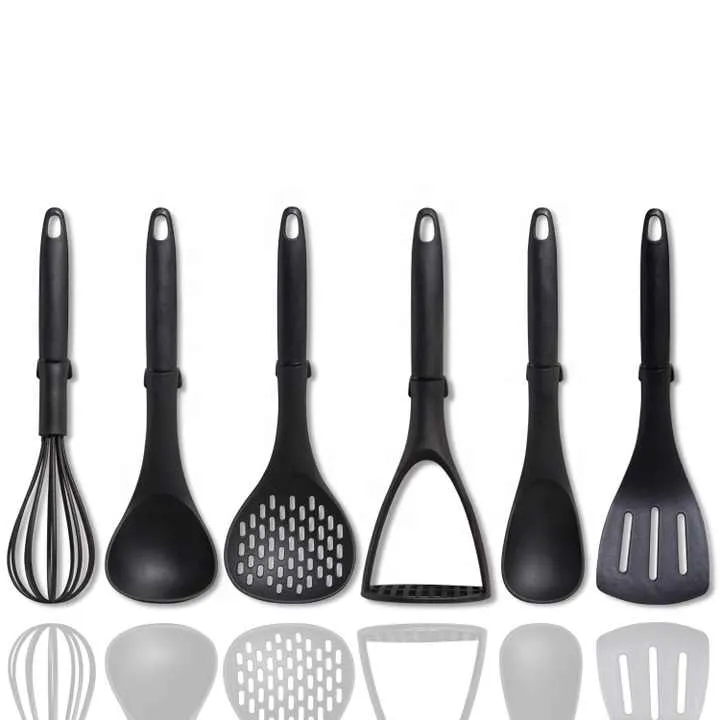 Pieces Black Factory Price Nylon Cooking -مجموعة أدوات مطبخ